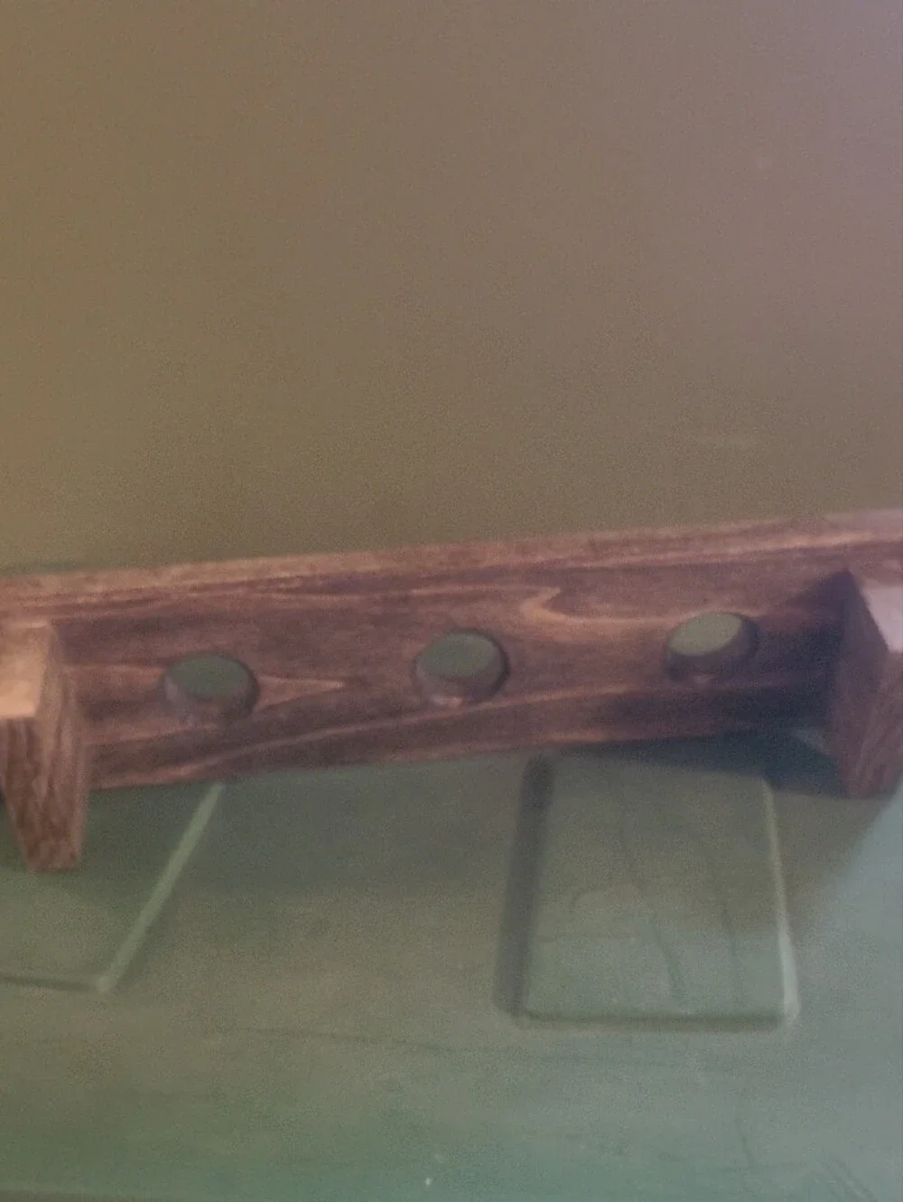 Rustic Brown Wooden Wine Rack